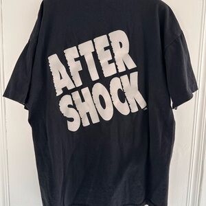 Vintage 90s Black After Shock Liquor Graphic Tee